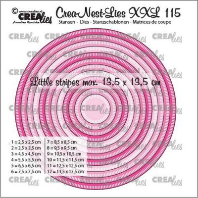 Crealies Crea-Nest-Dies XXL - Kreise mit Strichen